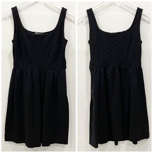 Madewell Polka-Dot Tank Dress Black Dotted Fit & Flare Small